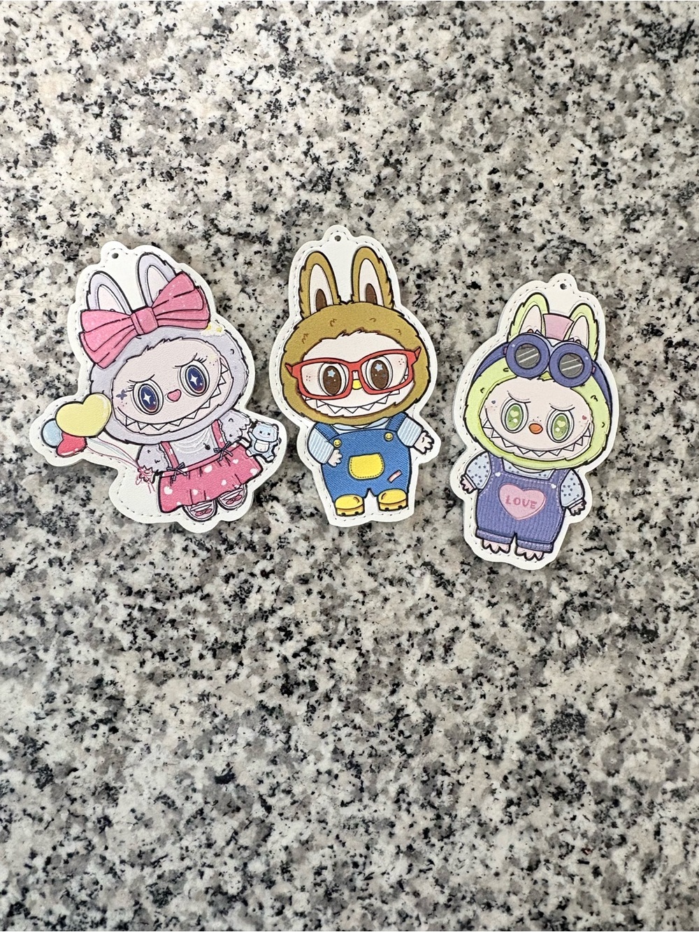 Labubu leather patches new